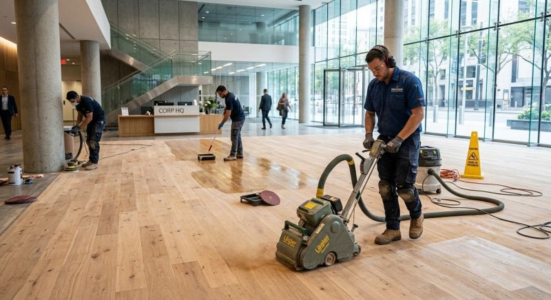 Our team working on Flooring Service projects in South Milwaukee, WI