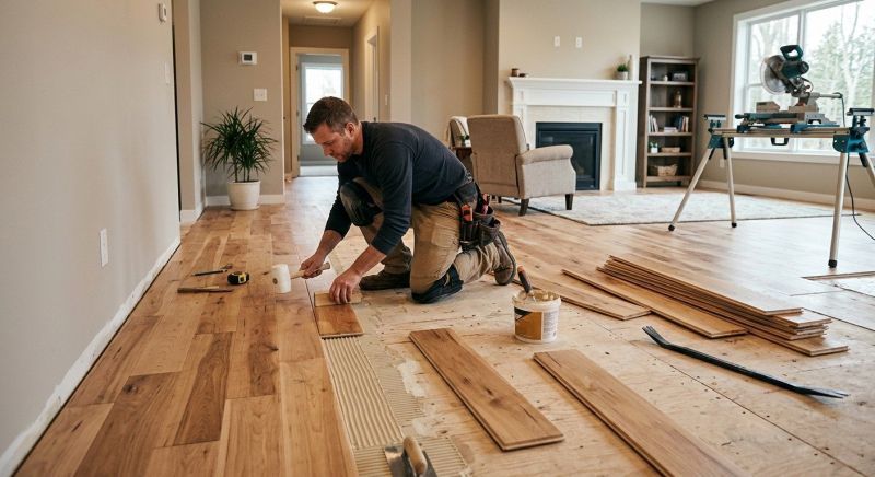 Engineered Wood Installation in South Milwaukee, WI