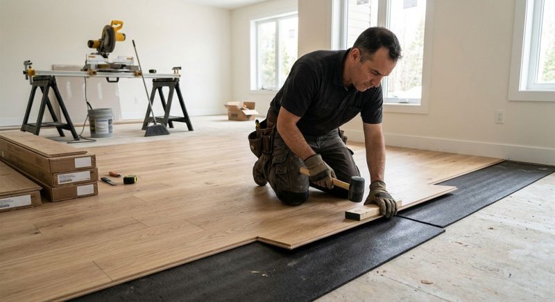 Engineered Wood Installation in South Milwaukee, WI