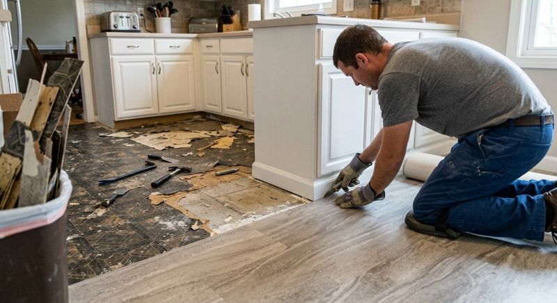 Linoleum Floor Installation in Franklin, WI
