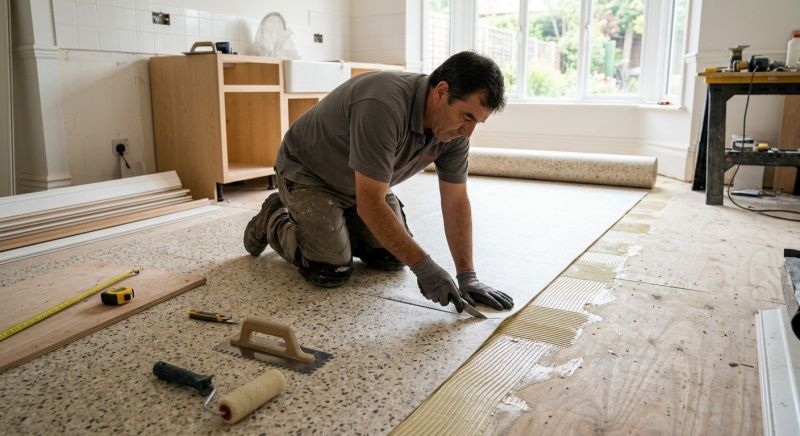 Linoleum Floor Installation in Racine County, WI