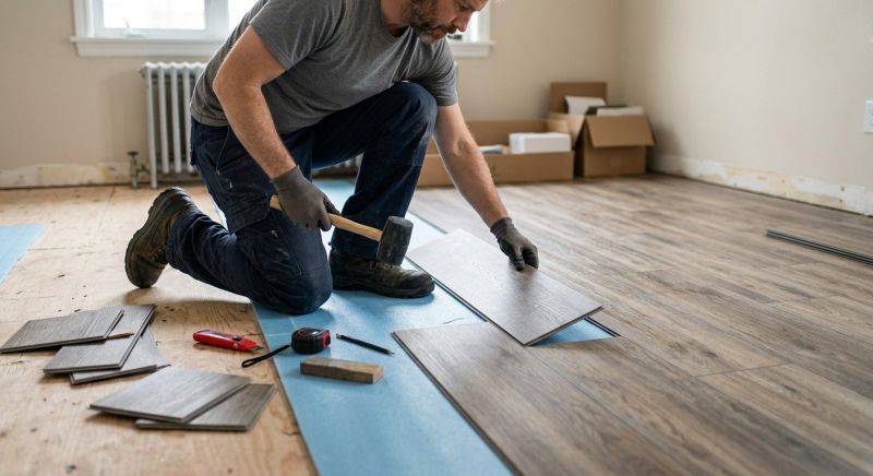Linoleum Flooring Replacement in South Milwaukee, WI