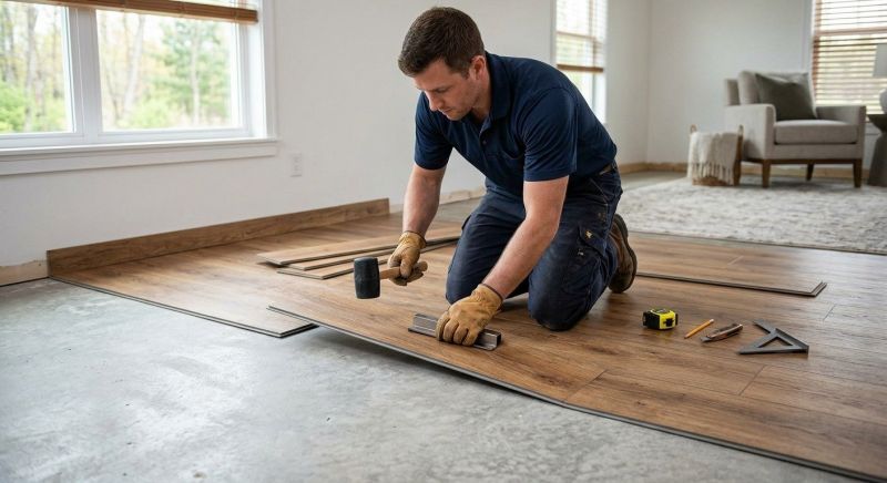 Luxury Vinyl Tile Installation in Ozaukee County, WI
