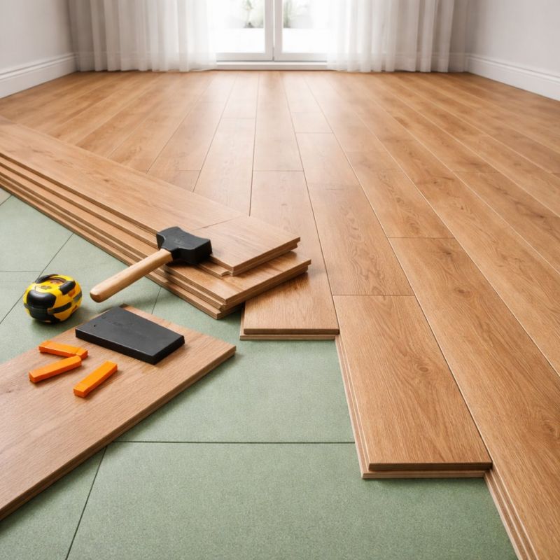 Plank Laminate Installation in South Milwaukee, WI