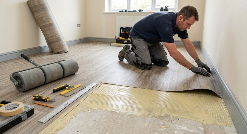 Sheet Flooring Installation in Franklin, WI