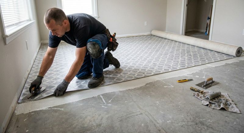 Sheet Flooring Installation in South Milwaukee, WI