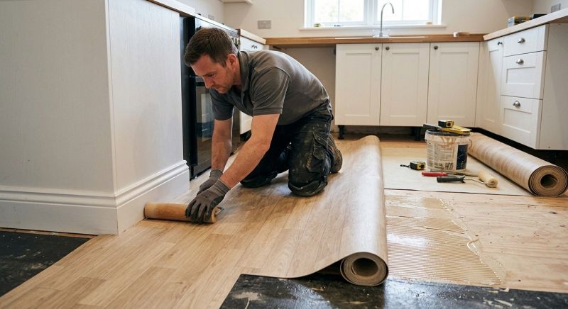 Sheet Linoleum Installation in Brookfield, WI