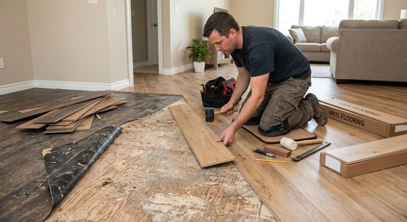 Vinyl Flooring Installation in Waukesha County, WI